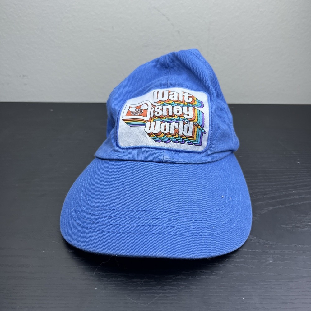 Walt Disney World Retro Blue Logo‎ Baseball Cap Adjustable Adult Unisex Hat